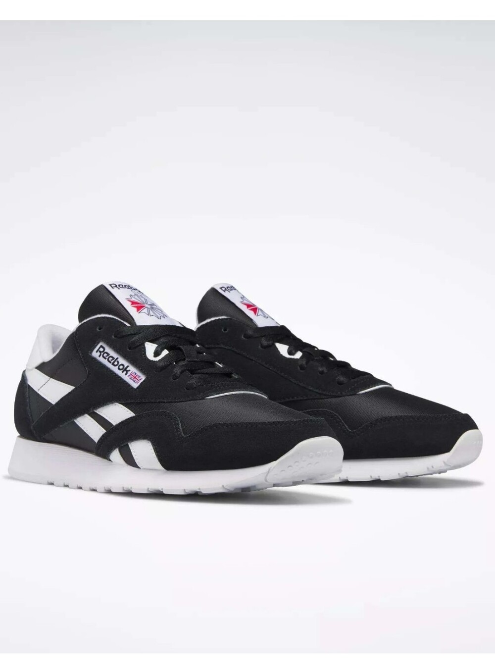 Reebok Men’s Black & White Retro Running Sneakers